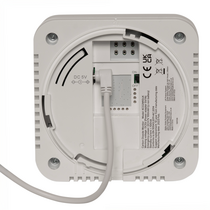 Mains powered with a 12 hour back-up battery in the event of a mains power failure